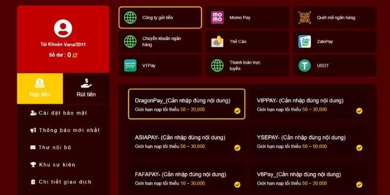 Nạp tiền cực nhanh chỉ với 3 phút tại 33win Nạp tiền cực nhanh chỉ với 3 phút tại 33win